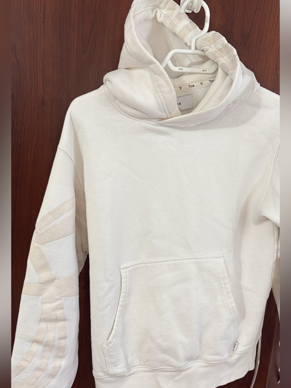 TNA Cream Pullover Hoodie Aritzia - xs fits upto medium